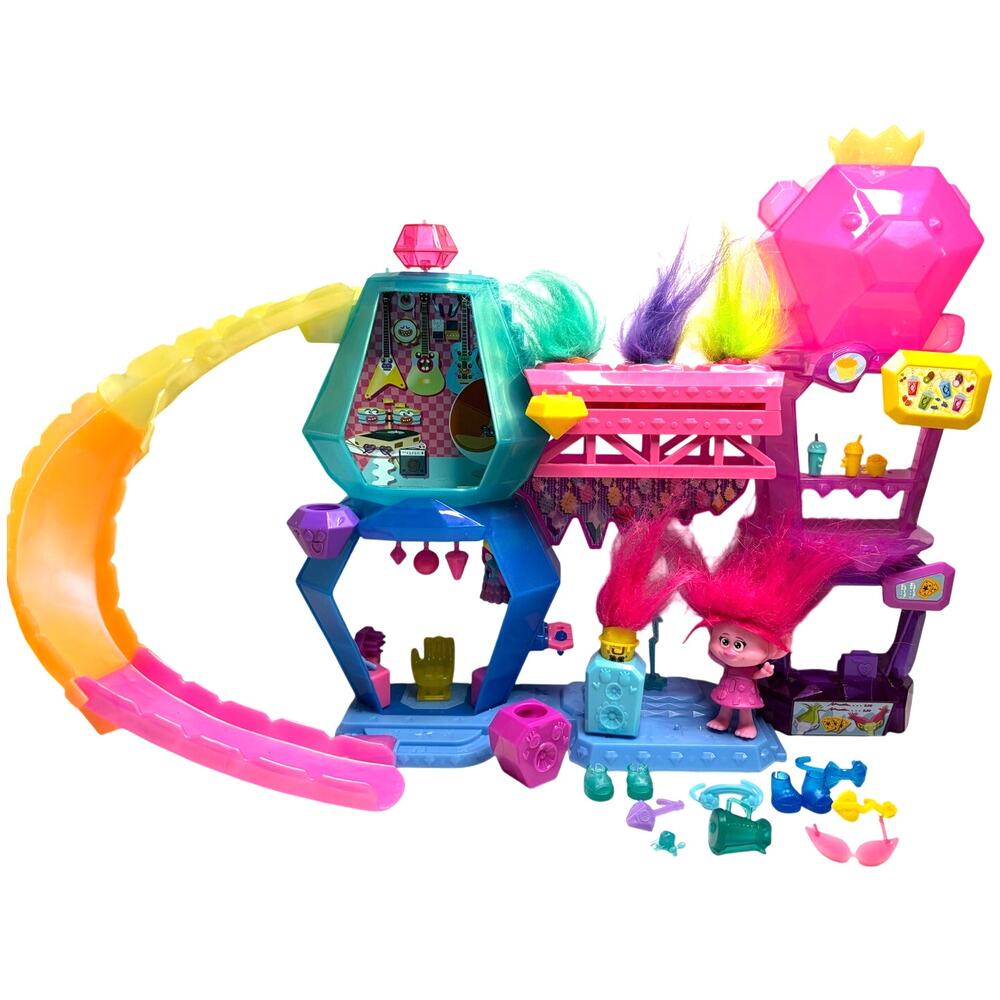 DreamWorks Trolls Band Together Mount Rageous Playset EUC Queen Poppy Accessorie